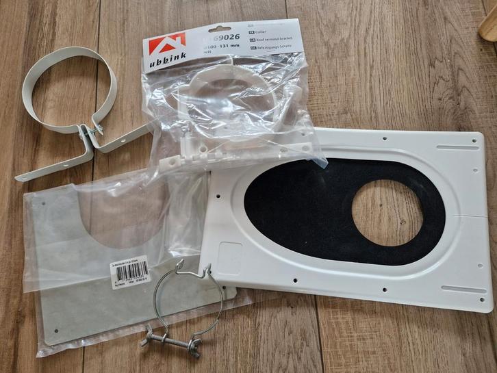 Ubbink Rookgasafvoer Hulpstukken, Doe-het-zelf en Verbouw, Ventilatie en Afzuiging, Zo goed als nieuw, Ventilator en Afzuiger