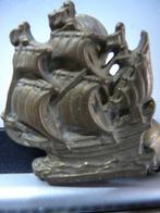 KLEINE KOPEREN DEURKLOPPER ZEILSCHIP, Antiek en Kunst, Antiek | Koper en Brons, Ophalen of Verzenden, Koper