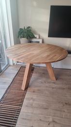 Woood Rhonda ronde eettafel 130cm, Huis en Inrichting, Tafels | Eettafels, Verzenden, Rond, Zo goed als nieuw, Vijf personen of meer