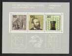 Bundesrepublik (12) - blok 19 - UPU Hamburg 1984, Postzegels en Munten, Postzegels | Europa | Duitsland, BRD, Verzenden, Postfris