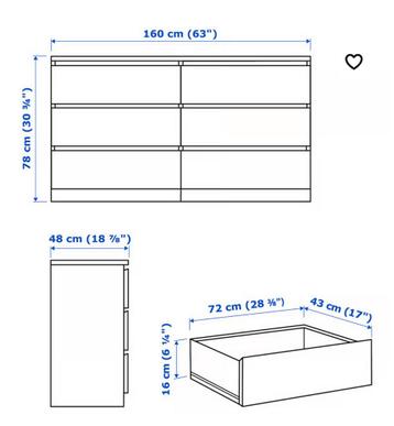 ZWARTE IKEA MALM LADEKAST Z.G.A.N. - afbeelding 5