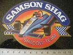sticker samson shag logo shadow team formule1 f1 gp, Verzamelen, Verzenden, Zo goed als nieuw, Merk