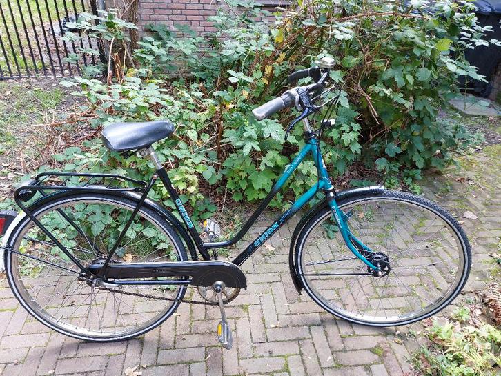 Mooie zwart/groene Union San Remo, Fietsen en Brommers, Fietsen | Dames | Damesfietsen, Gebruikt, Overige merken, Versnellingen