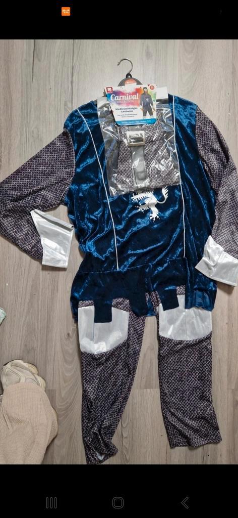Middeleeuws Ridder Kostuum, Kinderen en Baby's, Carnavalskleding en Verkleedspullen, Nieuw, Jongen of Meisje, 110 t/m 116, Ophalen of Verzenden