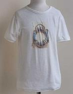 Zara ecru t-shirt met applicatie mt. 122, Meisje, Ophalen of Verzenden, Zo goed als nieuw, Zara