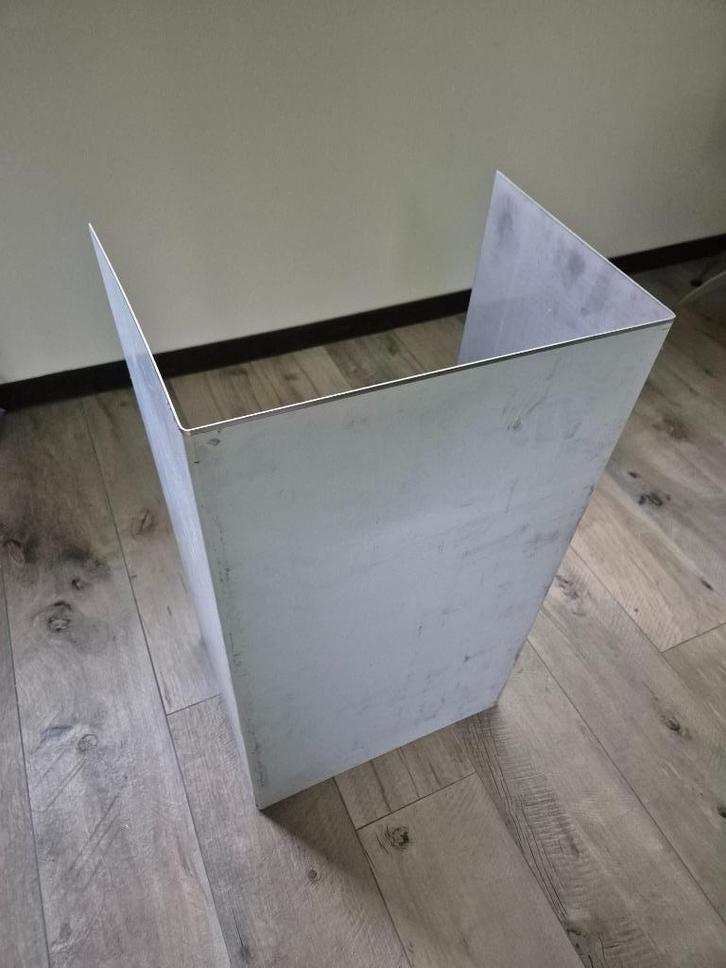 RVS plaat U-vorm (koof) 30-40-30 cm, hoogte 72 cm, Doe-het-zelf en Verbouw, Platen en Panelen, Zo goed als nieuw, Overige materialen