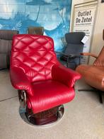 Himolla design relax fauteuil elektrisch draaivoet leer, Huis en Inrichting, Fauteuils, Ophalen of Verzenden, Zo goed als nieuw