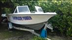 speedboot/visboot(project) met motor en zgan trailer, Ophalen, Gebruikt, Tot 10 pk, Aluminium