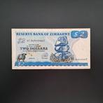 2 dollar Zimbabwe #008, Postzegels en Munten, Bankbiljetten | Afrika, Verzenden, Zimbabwe, Los biljet