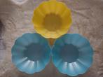set van 3 kunststof schalen Nieuw, Verzenden, Nieuw, Rond, Kunststof