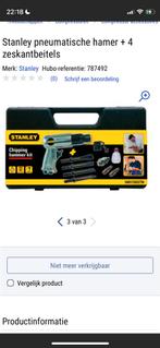 Stanley pneumatische hakhamer kit + Rodac beitelset, Doe-het-zelf en Verbouw, Ophalen of Verzenden, Zo goed als nieuw