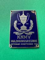 Emaille K.N.M.V. KNMV embleem huldigingreunie 1937., Verzamelen, Merken en Reclamevoorwerpen, Ophalen of Verzenden, Gebruikt, Overige typen