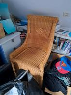 Gratis ; Rotan Stoel met Kussen - Opknapper, Ophalen, Gebruikt, Bruin, Eén