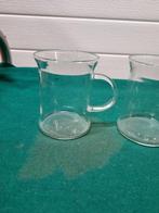 theemokken, 4 stuks, glas, met oor, Huis en Inrichting, Keuken | Servies, Ophalen of Verzenden, 'T Olde Gre-j, Info@toldegrej.nl