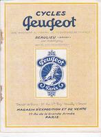 Peugeot motor en fiets brochure 1926, Motoren, Handleidingen en Instructieboekjes, Overige merken