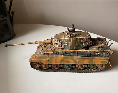 1:32 Forces of Valor Duitse King Tiger tank Normandië 1944, Hobby en Vrije tijd, Modelbouw | Auto's en Voertuigen, Gebruikt, Tank