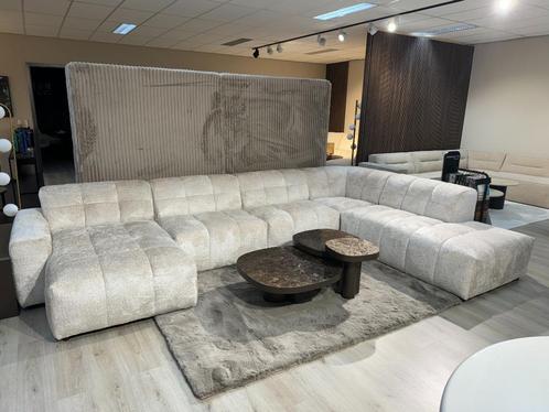 elementenbank penny puck eiland ottomaan lounge blocci blok, Huis en Inrichting, Banken | Bankstellen, Gebruikt, Leer, Stof, Ophalen of Verzenden