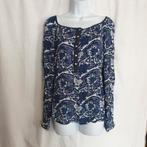 Mooi blauw-wit damesshirt mt 36 merk H&M, Kleding | Dames, T-shirts, Blauw, ., Ophalen of Verzenden, Zo goed als nieuw