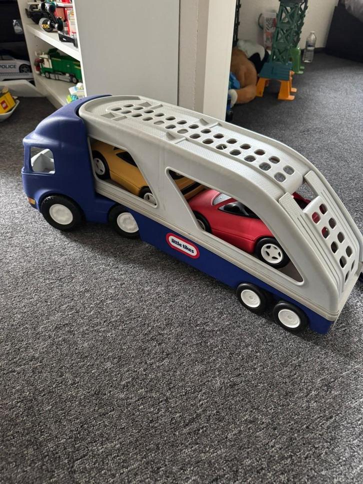Little Tikes Auto Transporter vrachtwagen vrachtauto, Kinderen en Baby's, Speelgoed | Speelgoedvoertuigen, Zo goed als nieuw, Ophalen of Verzenden