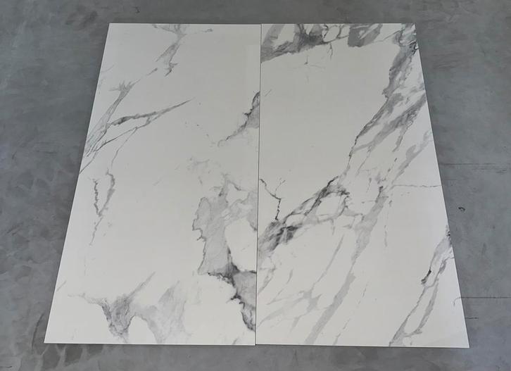 Marmerlook Tegels 60x120 cm, Doe-het-zelf en Verbouw, Tegels, Nieuw, Wandtegels, Keramiek, 60 cm of meer, 10 m² of meer, Ophalen