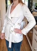 Ted Baker Jas - Maat S - Bloemenprint, Wit, Ophalen of Verzenden, Zo goed als nieuw, Maat 36 (S)