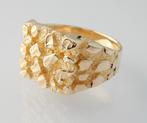 Zware brede 14 karaat Gouden Piet Piet Ring Herenring, Jw, 20 of groter, Verzenden, Heer