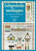 Gelegenheidsmerklappen met borduurpatronen - Jan Houtman, Boeken, Ophalen of Verzenden, Zo goed als nieuw, Borduren en Naaien