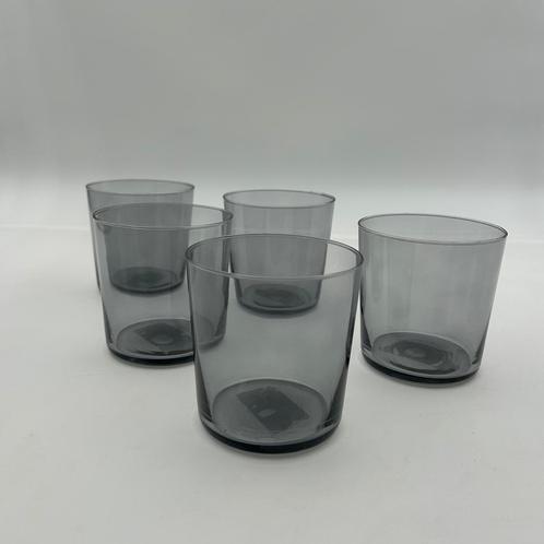 Nieuwe set van 5 Onis Cidra glazen – 37 cl – Light Grey, Verzamelen, Glas en Borrelglaasjes, Nieuw, Ophalen of Verzenden