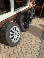 16 inch stalen velgen+conti winterbanden 205/60 5mm profiel, Ophalen, Gebruikt, 16 inch, Banden en Velgen