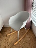 Scandinavische schommelstoel wit kuip, Huis en Inrichting, Stoelen, Ophalen of Verzenden, Zo goed als nieuw, Wit, Eén