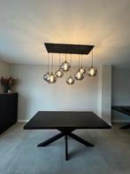 Eettafel zwart 180 x 90 matrixpoot spinpoot industrieel ZGAN, Huis en Inrichting, Tafels | Eettafels, Ophalen, Metaal, 50 tot 100 cm