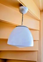 Oude schoollamp art deco, Ophalen, Gebruikt, Art deco, Glas