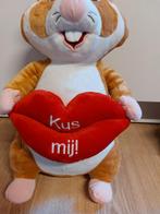 AH hamster valentijn kus mij! grote versie, Kinderen en Baby's, Speelgoed | Knuffels en Pluche, Ophalen of Verzenden