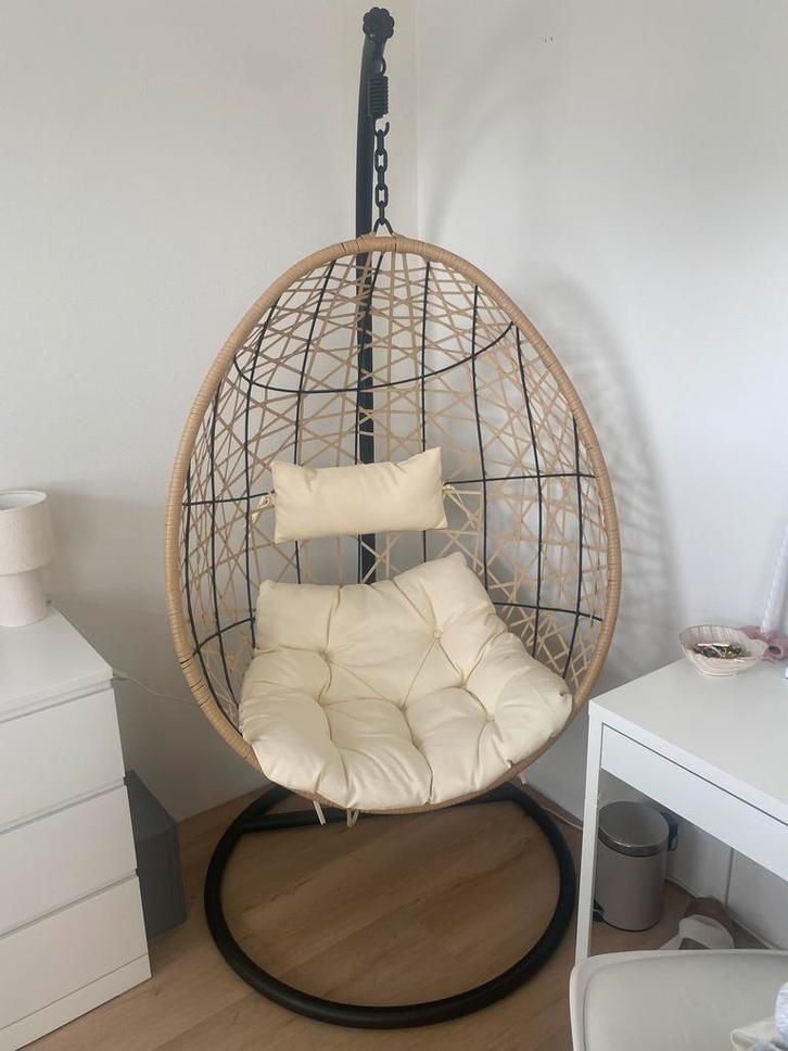 Hangstoel xenos, Huis en Inrichting, Stoelen, Zo goed als nieuw, Eén, Zwart, Ophalen