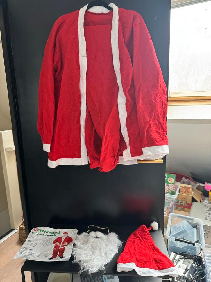 Kerstmanpak - Compleet!, Kleding | Heren, Carnavalskleding en Feestkleding, Gedragen, Kleding, Kerstmis of Sinterklaas, Maat 56/58 (XL)