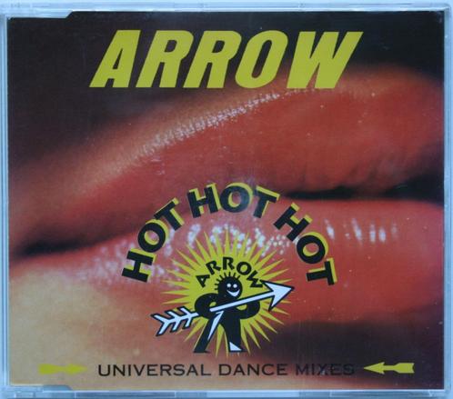 Arrow - Hot Hot Hot (Universal Dance Mixes) 8 track CD Maxi, Cd's en Dvd's, Cd Singles, Zo goed als nieuw, Dance, 1 single, Maxi-single