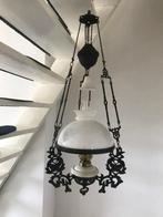 Antieke Petroleum Olielamp Schippertje Hanglamp Plafondlamp, Ophalen of Verzenden