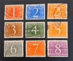 Nederland 1946-1957 - nvph 460-468 - Cijferzegels, Postzegels en Munten, Postzegels | Nederland, Verzenden, Na 1940, Gestempeld