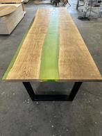 epoxy tafel 360x110, Ophalen, Eikenhout, 50 tot 100 cm, Vijf personen of meer