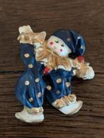 Broche van clowntje; clowntjesbroche, klown met blauw pakje, Ophalen of Verzenden, Zo goed als nieuw, Blauw
