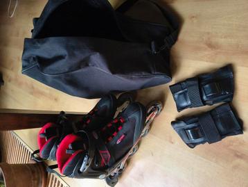 Hysports inline heren skates maat 45,incl tas en beschermers beschikbaar voor biedingen