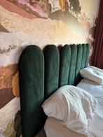 Groen Fluweel Wandpaneel Hoofdeinde - 210cm, Ophalen, 210 cm, Tweepersoons, Zo goed als nieuw