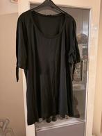 Zwarte tuniek met korte mouwen  MS mode maat 46, Ophalen of Verzenden, Zo goed als nieuw, MS Mode, Blouse of Tuniek
