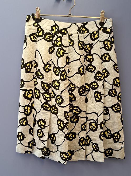 Marni ongedragen rok zilver grijs + gele bloemen XS-S 46135, Kleding | Dames, Rokken, Nieuw, Maat 34 (XS) of kleiner, Grijs, Boven de knie
