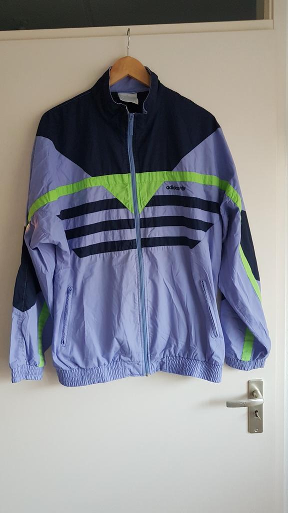 Vintage adidas jasje jacket jaren maat l, Kleding | Heren, Sportkleding, Gedragen, Voetbal, Maat 52/54 (L), Ophalen of Verzenden