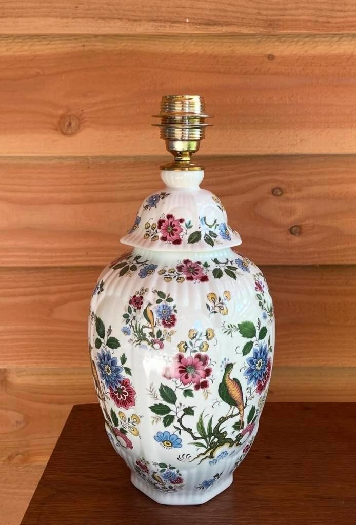 Lampenvoet - Bloemenmotief, Antiek en Kunst, Antiek | Lampen, Ophalen of Verzenden