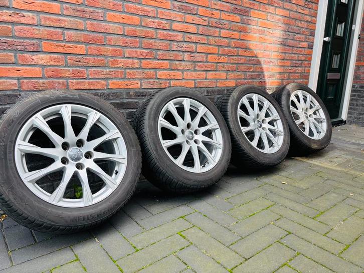 Orginele audi velgen 17 inch icl winterbanden!, Auto-onderdelen, Banden en Velgen, Winterbanden, 17 inch, 225 mm, Ophalen