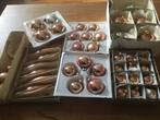 37  vintage Kerstballen  GLAS Rose Goud kleur, Diversen, Kerst, Ophalen, Zo goed als nieuw