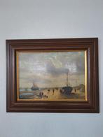 Oud Schilderij met Boten, Antiek en Kunst, Kunst | Schilderijen | Klassiek, Ophalen