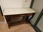 Antieke Empire Trumeau/Wandtafel Marmer Mahonie, Ophalen